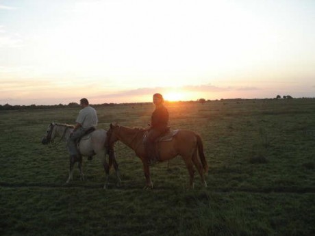 projížďka na koních na ranči